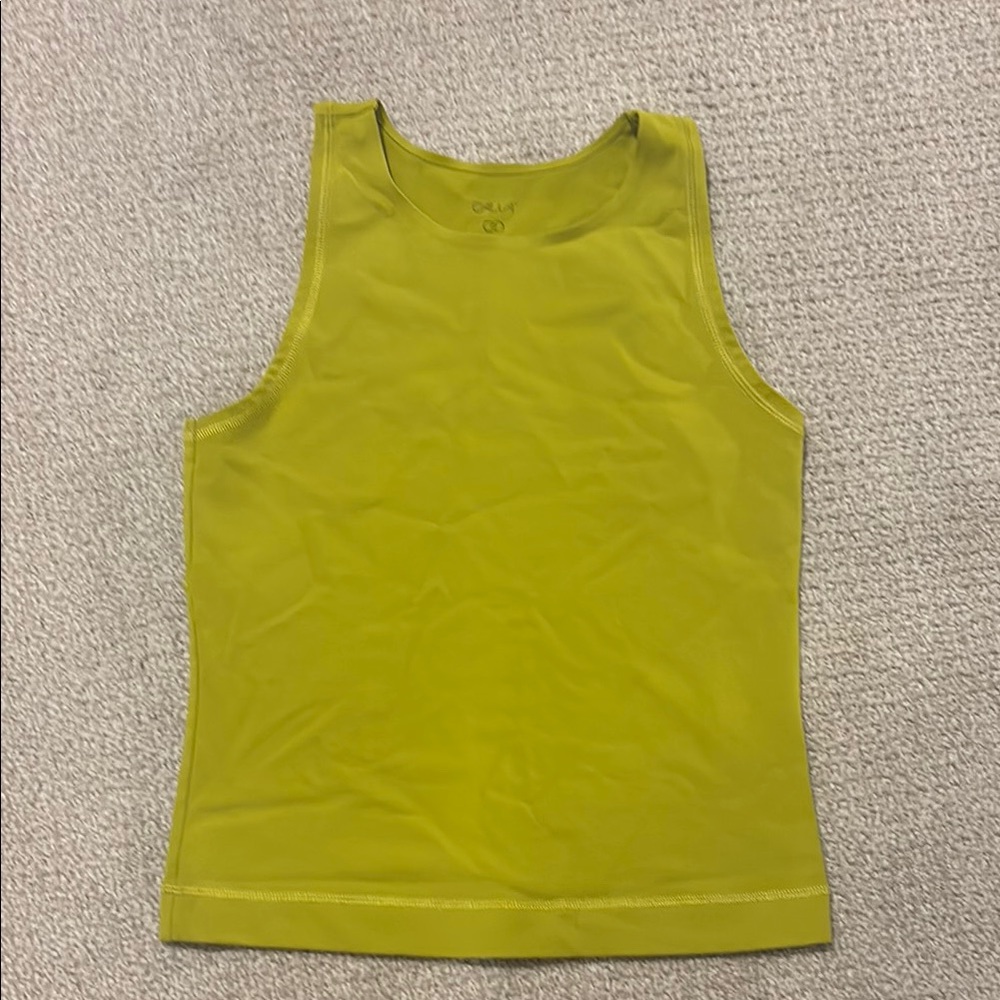 CALIA by Carrie Underwood Green Fitted Sleeveless Tank Top